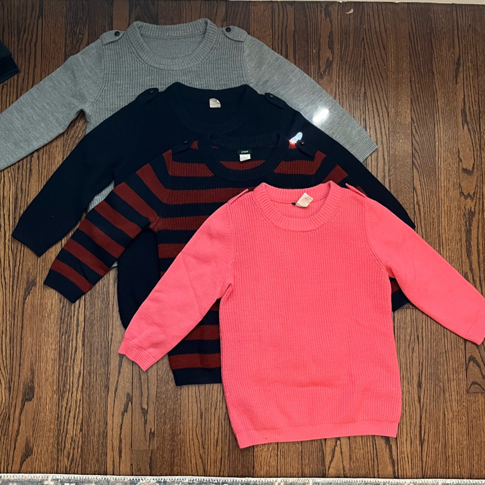 J. Crew Crew Neck Merino Wool Sweaters Bundle